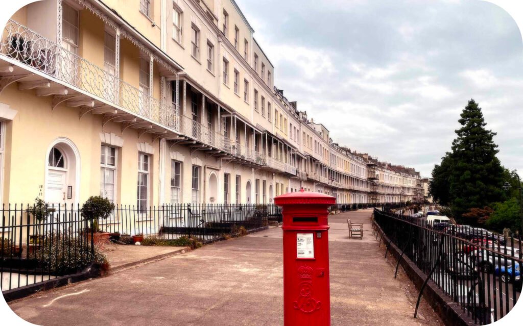 Royal York Crescent in Clifton, Bristol